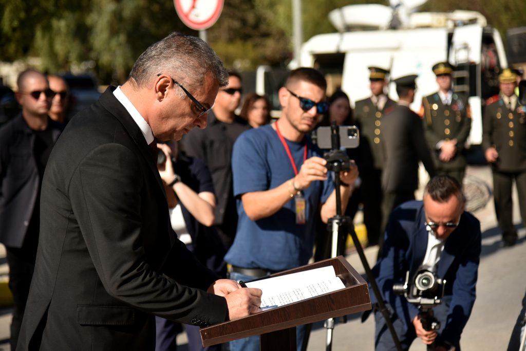29 Ekim Cumhuriyet Bayramı nedeniyle Atatürk Anıtı’nda tören düzenlendi