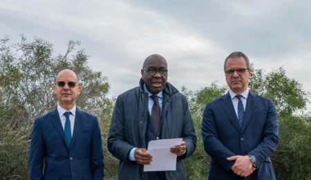 Metehan geçiş noktasının genişletilmesi projesi tamamlanıyor, temsilciler bir araya geldi